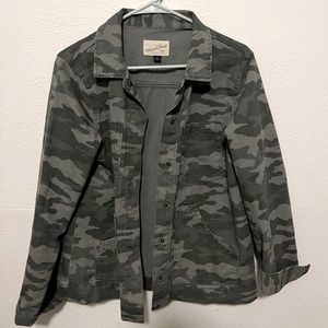 Denim / Jean Camouflage Spring Jacket
